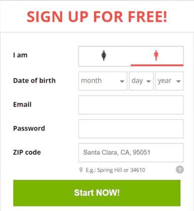 Easy signup